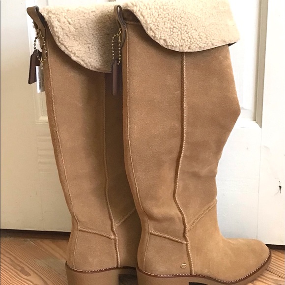 NIB COACH BOOTS (peanut) - Picture 5 of 7